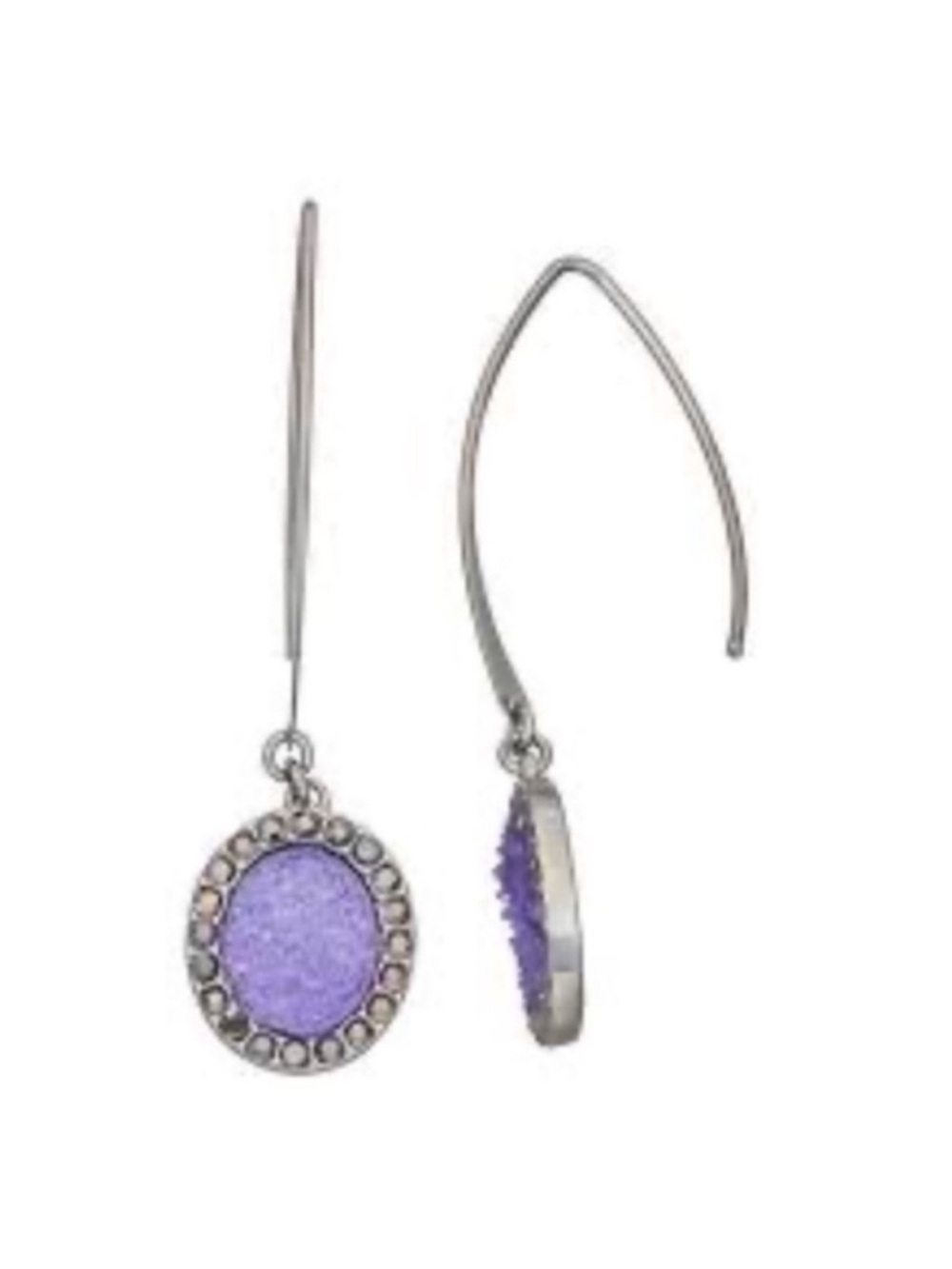 Purple Stone Earrings